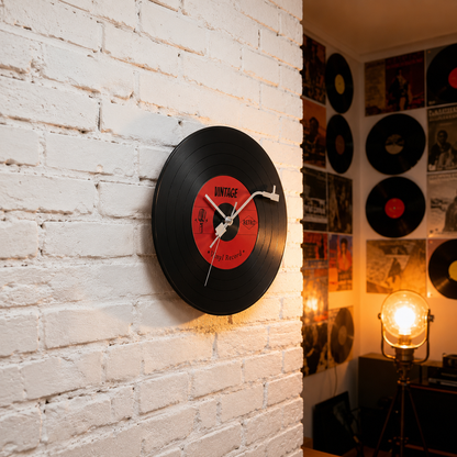 Sundryly® Vinyl Record Wall Clock