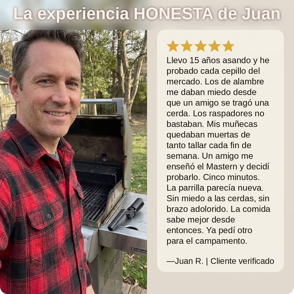 Mastern — La parrilla reluciente. La cerveza fría.